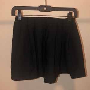 Black Flowy Dress Shorts